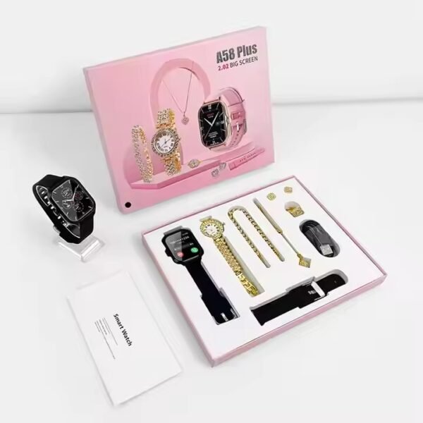 A58 Plus Smartwatch Couple Sets - Image 2