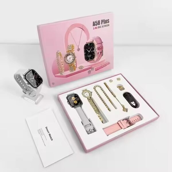 A58 Plus Smartwatch Couple Sets - Image 3