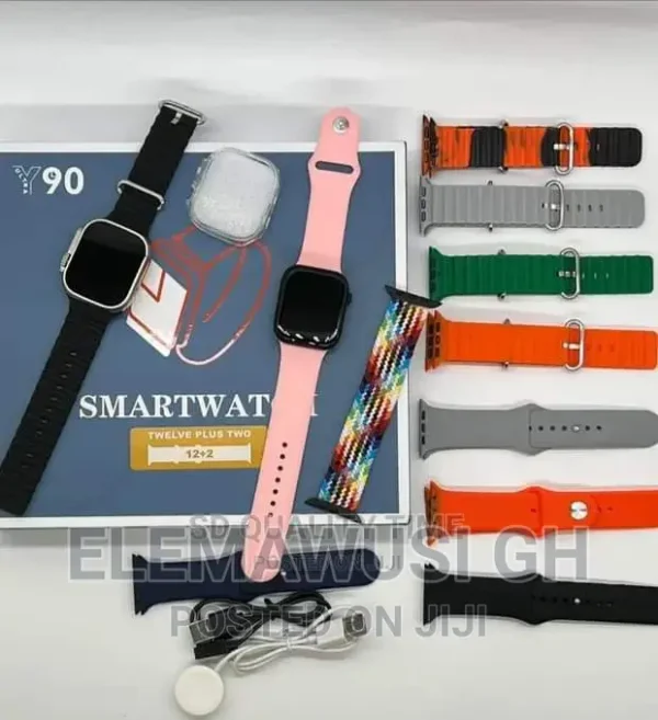 Y90 Ultra Smartwatch with 11 Straps And 2 Watch - Image 3