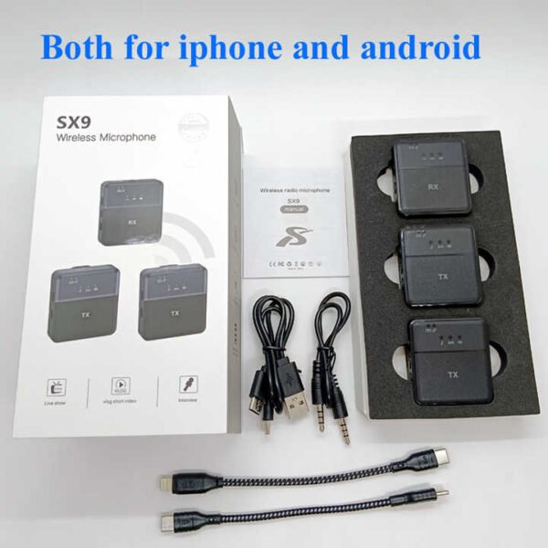 SX9 Dual wireless Microphone - Image 3
